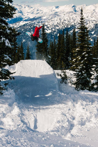 Tino's method grab in the backcountry