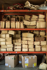 French baskets in the warehouse
