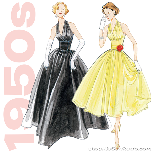 1950s halter dress