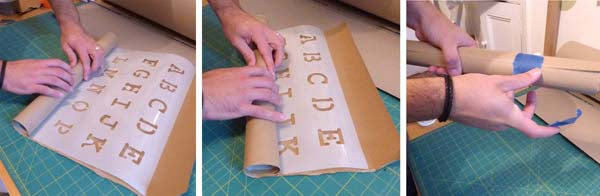 How to flatten a curled stencil Ideal Stencils