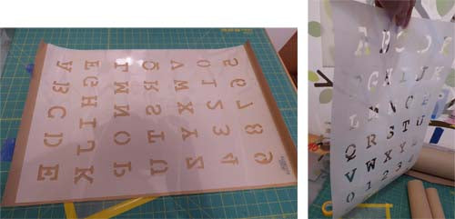 How to flatten a curled stencil