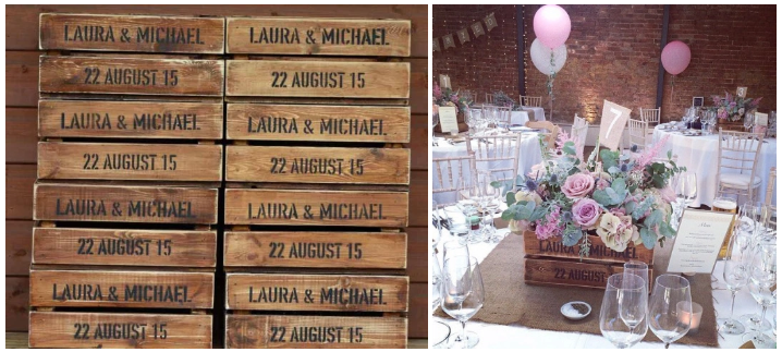 custom wedding crate stencils