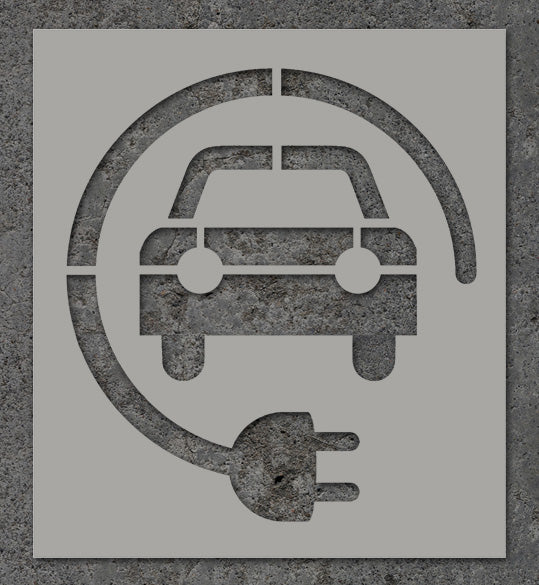 Electric Vehicle Charging Stencil IdealStencils