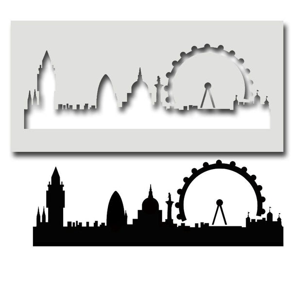 London Skyline Stencil - Home decor & Art Craft | Ideal Stencils