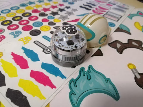 Various stickers for decorating the Ozobot