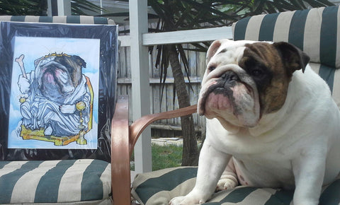 canine caricature pet portrait by john lafree