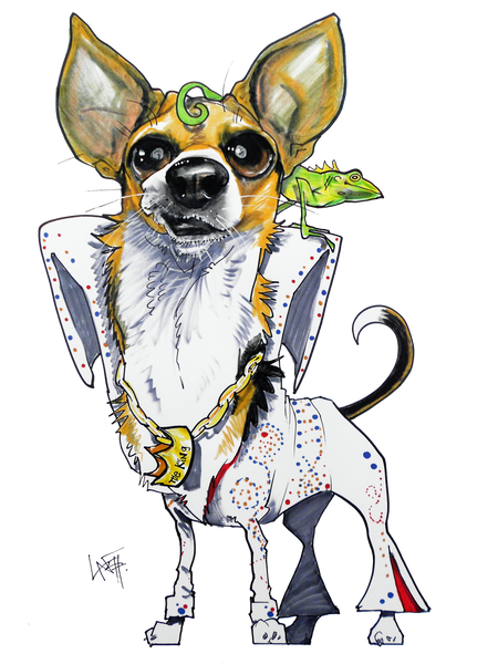 Chihuahua Caricature by John LaFree