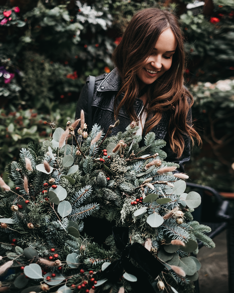 Wreath making in Whitby