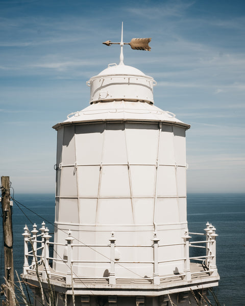 Lighthouse on the cliff top to Whitby