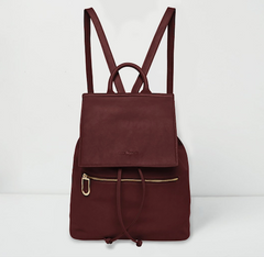 Vegan leather backpack burgundy by Urban Originals