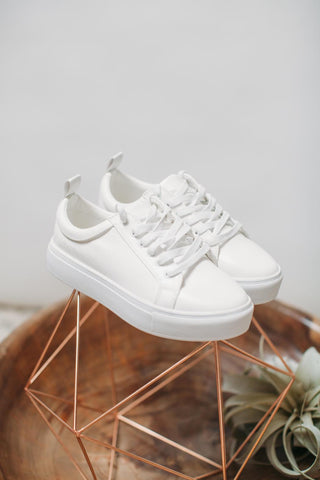 Sustainable Chunky White Rubber Sole Sneaker Bonaverte by Matt & Nat