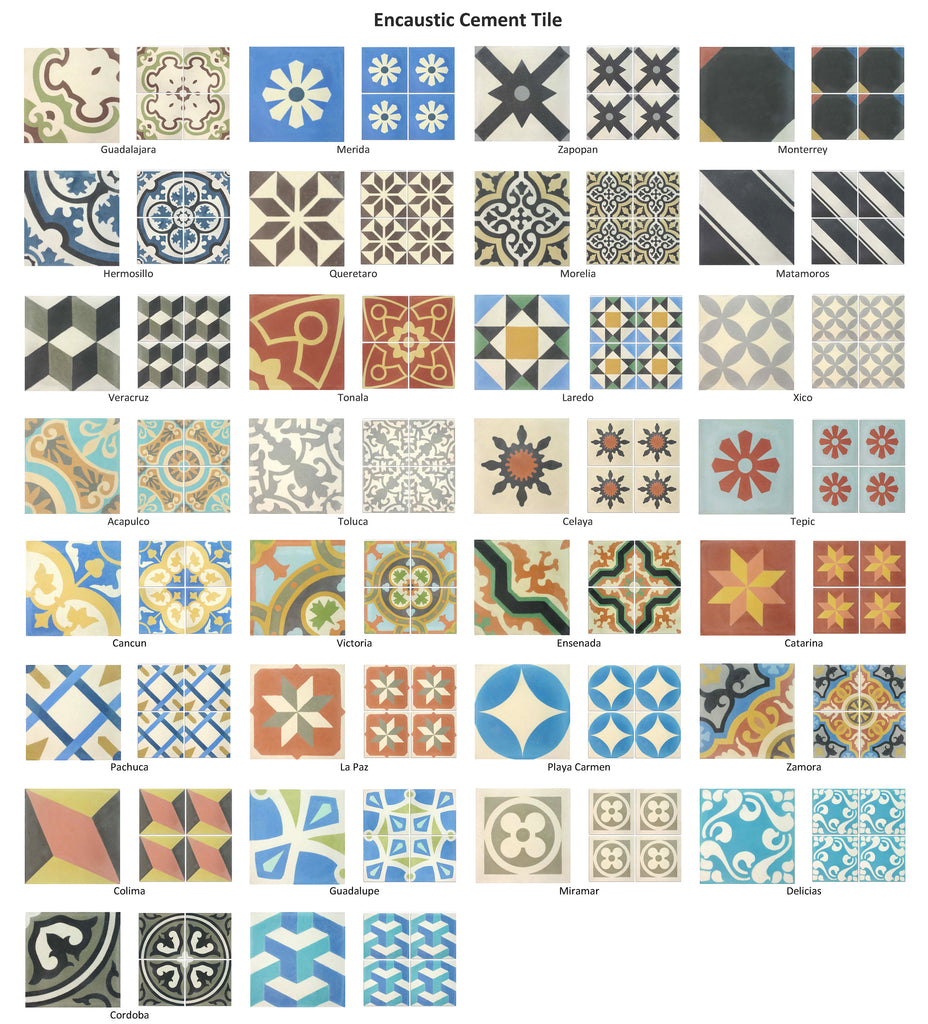 pattern cement tile designs at mexican tile designs