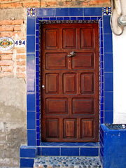 Mexican Tile Doorway - Blue