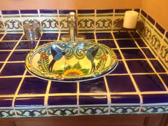 Mexican Tile Bathroom sink