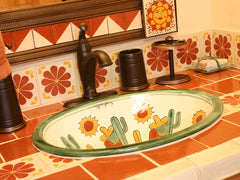 Mexican Tile Bathroom Vanity