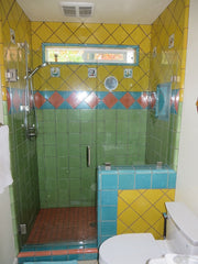 Mexican tile bathroom shower