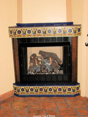 Mexican Tile Fireplace Saltillo