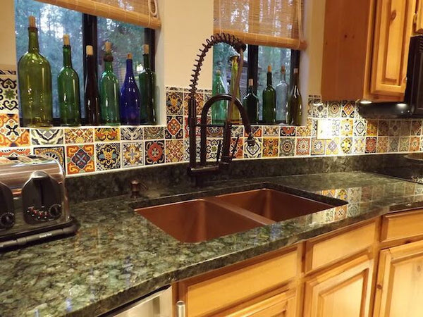 mexican tile designs kitchen backsplash talavera tile