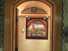 Mexican Tile Mural Doorway