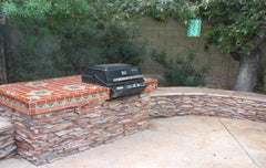 Mexican Tile Outdoor Grill