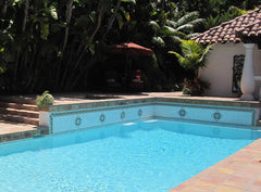 Mexican tile outdoor pool 