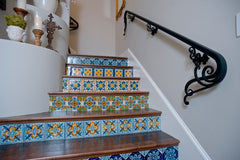 Mexican Tile Staircase Decorative