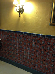 Mexican Tile Wainscoting with trim
