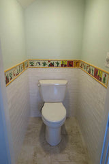 Mexican Tile Wainscoting toilet