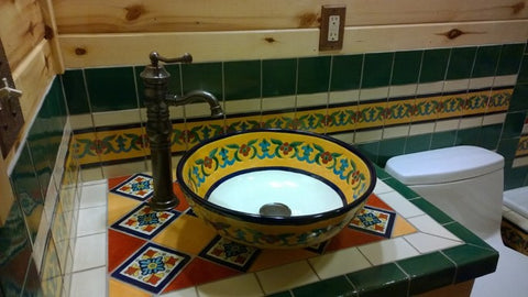 Mexican Tile Designs Bathroom Gallery