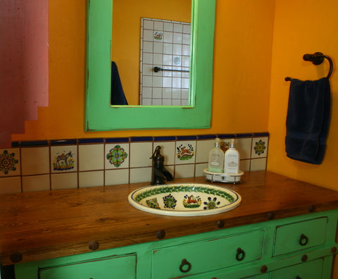 Mexican Tile Designs Bathroom Gallery