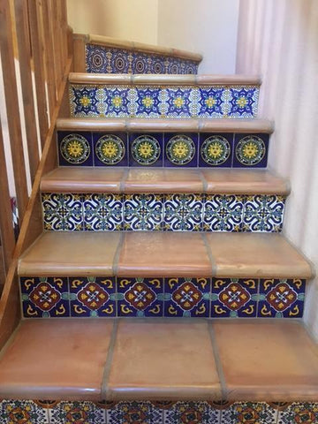Mexican Tile Designs Stair Gallery