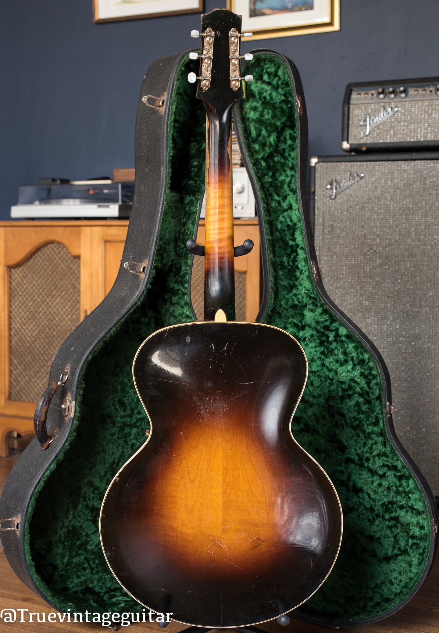Back of neck, 1931 Gibson L-5, 16"