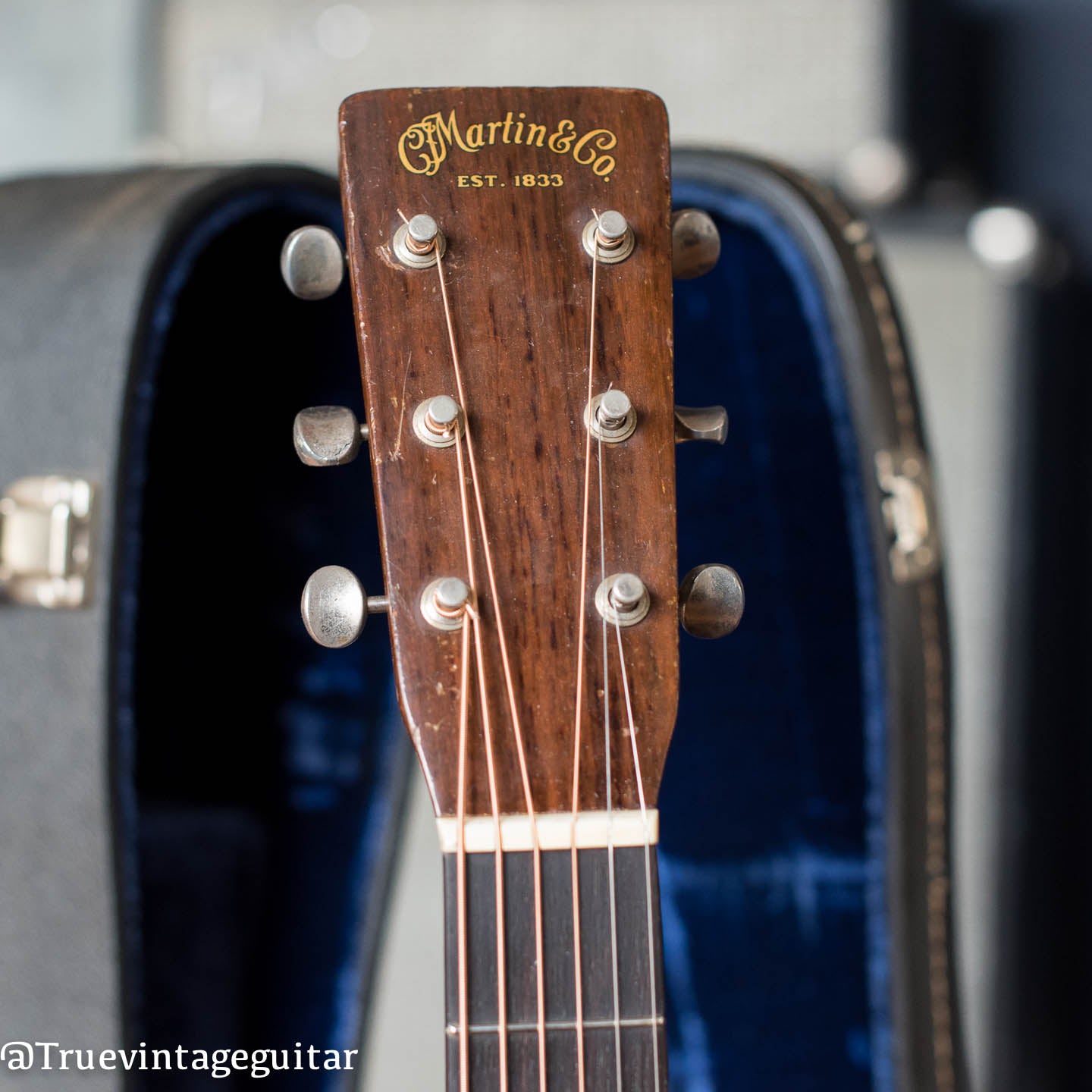 CF Martin and Co headstock 1948 guitar