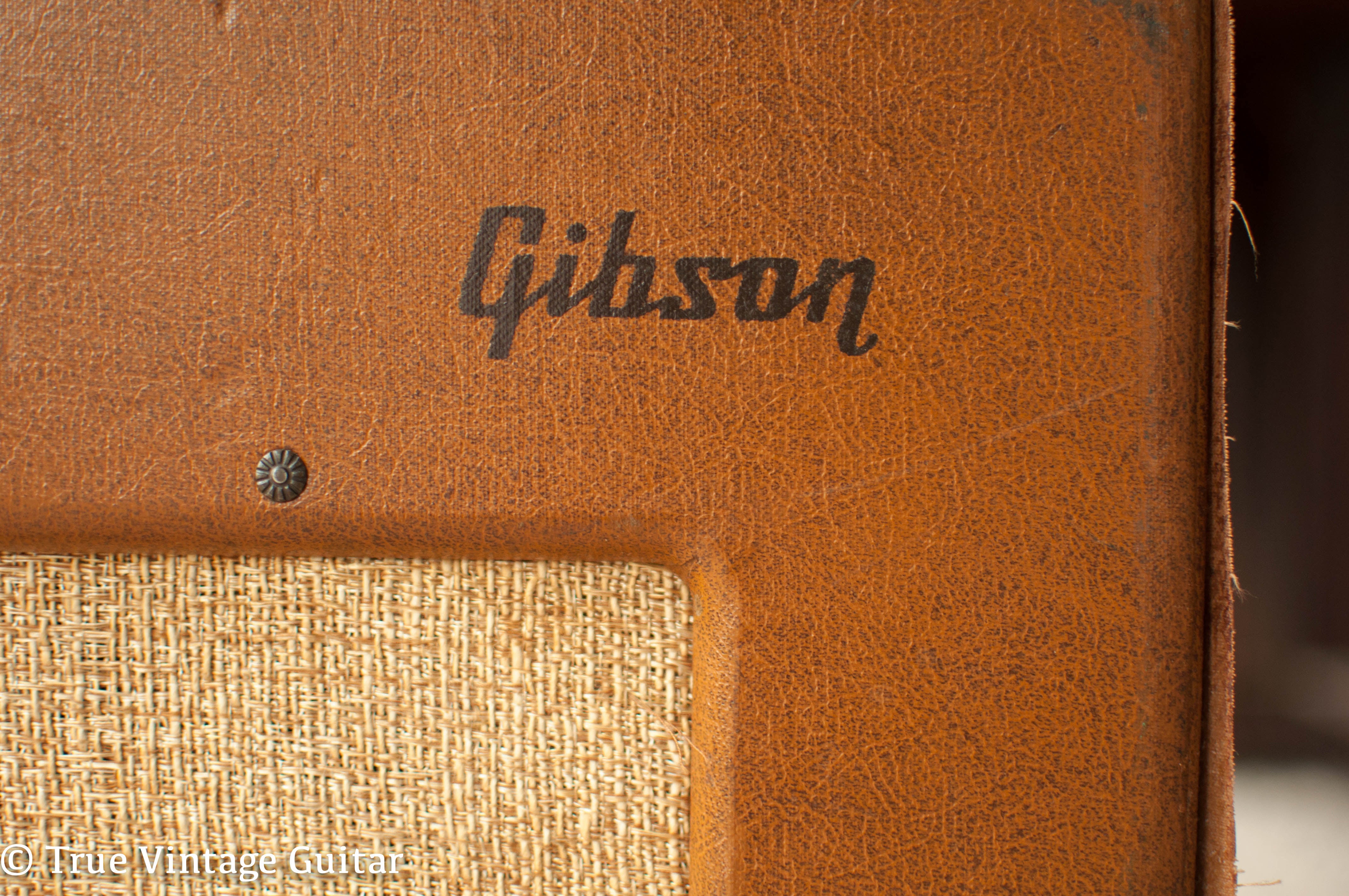 Gibson amp logo 1953 brown
