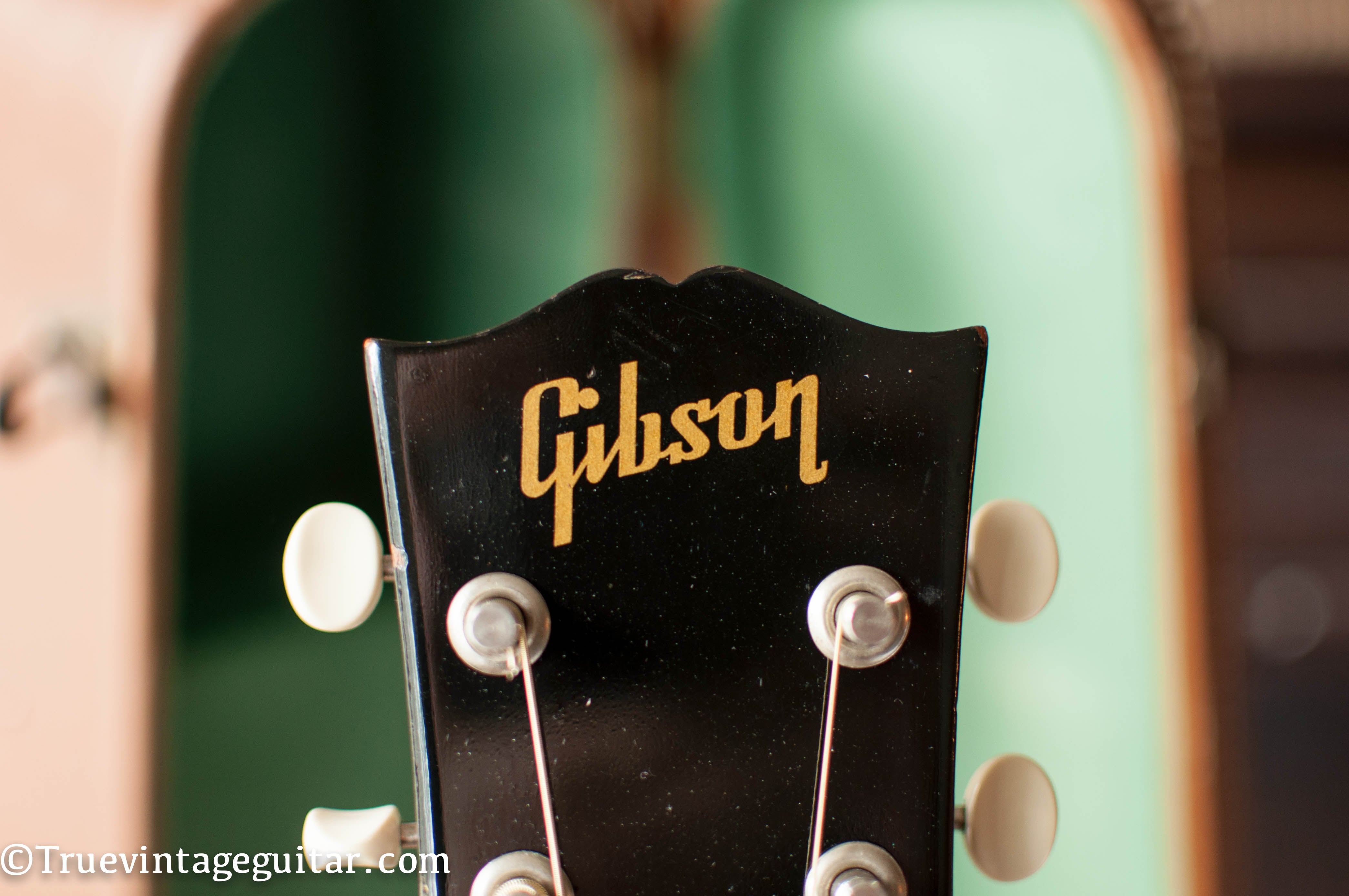 Block style silk screen Gibson logo