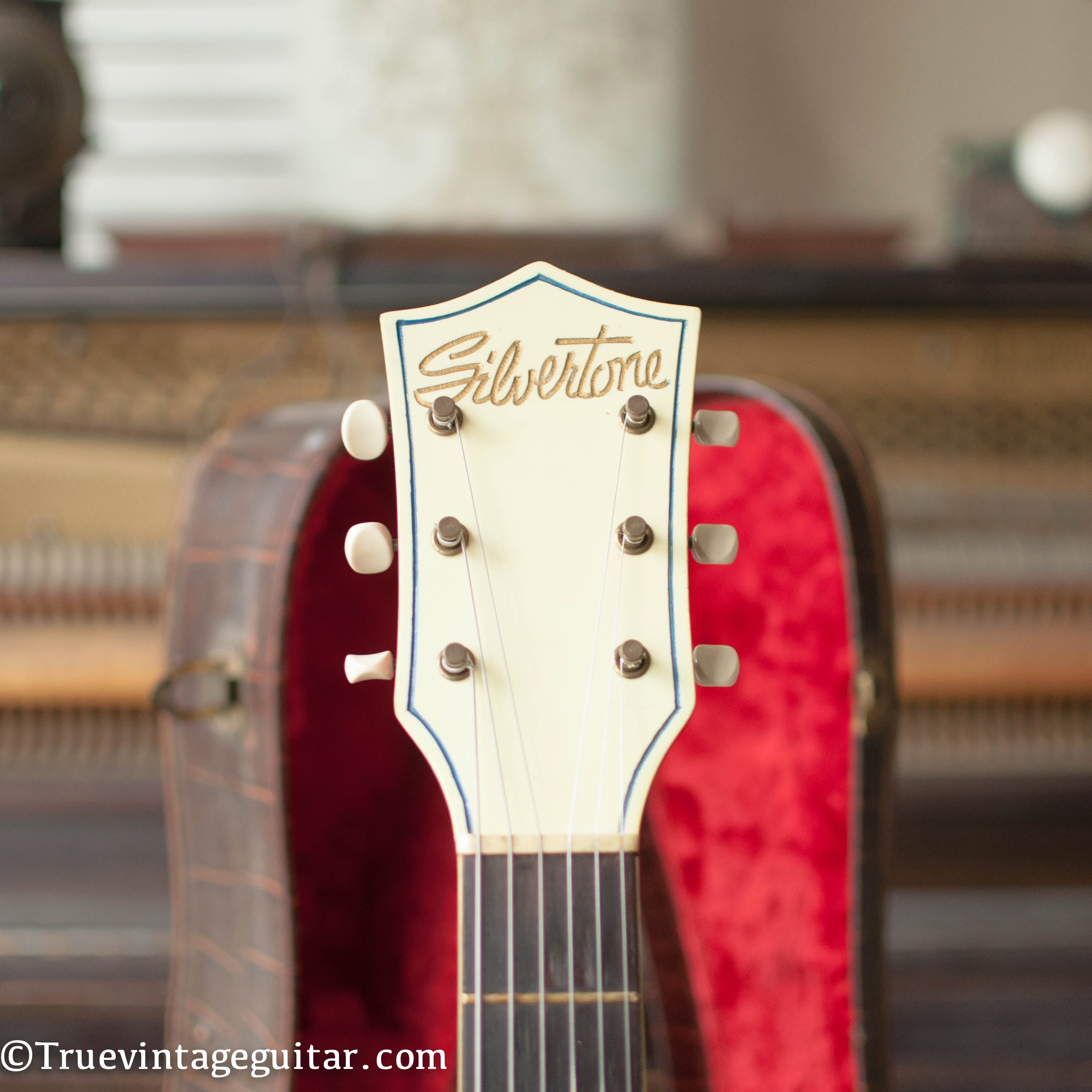 Silvertone guitar headstock 1950s 1382