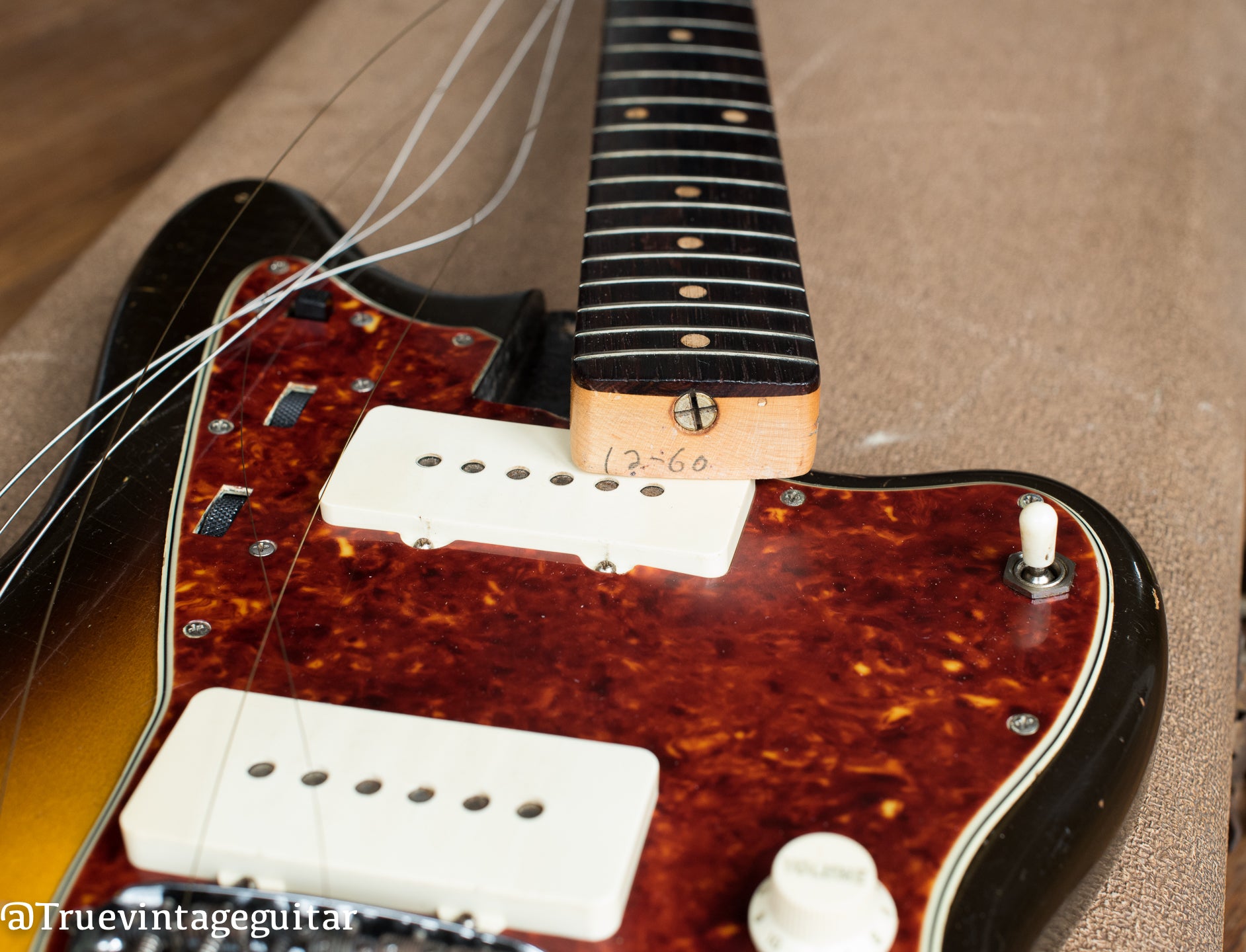 Fender Jazzmaster pencil neck date 12/60