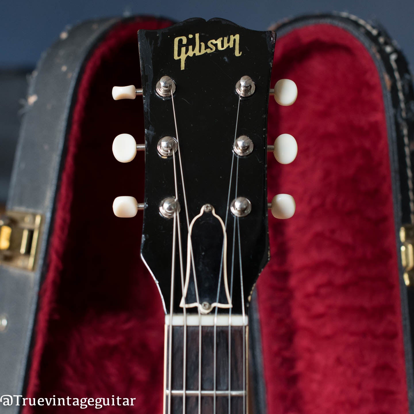 vintage Gibson headstock 1960 ES-330 pearl inlay