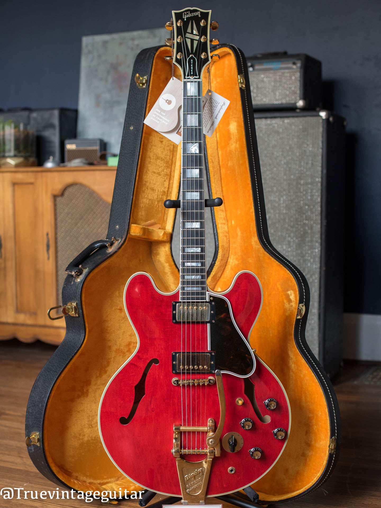 Vintage Gibson Red electric guitar