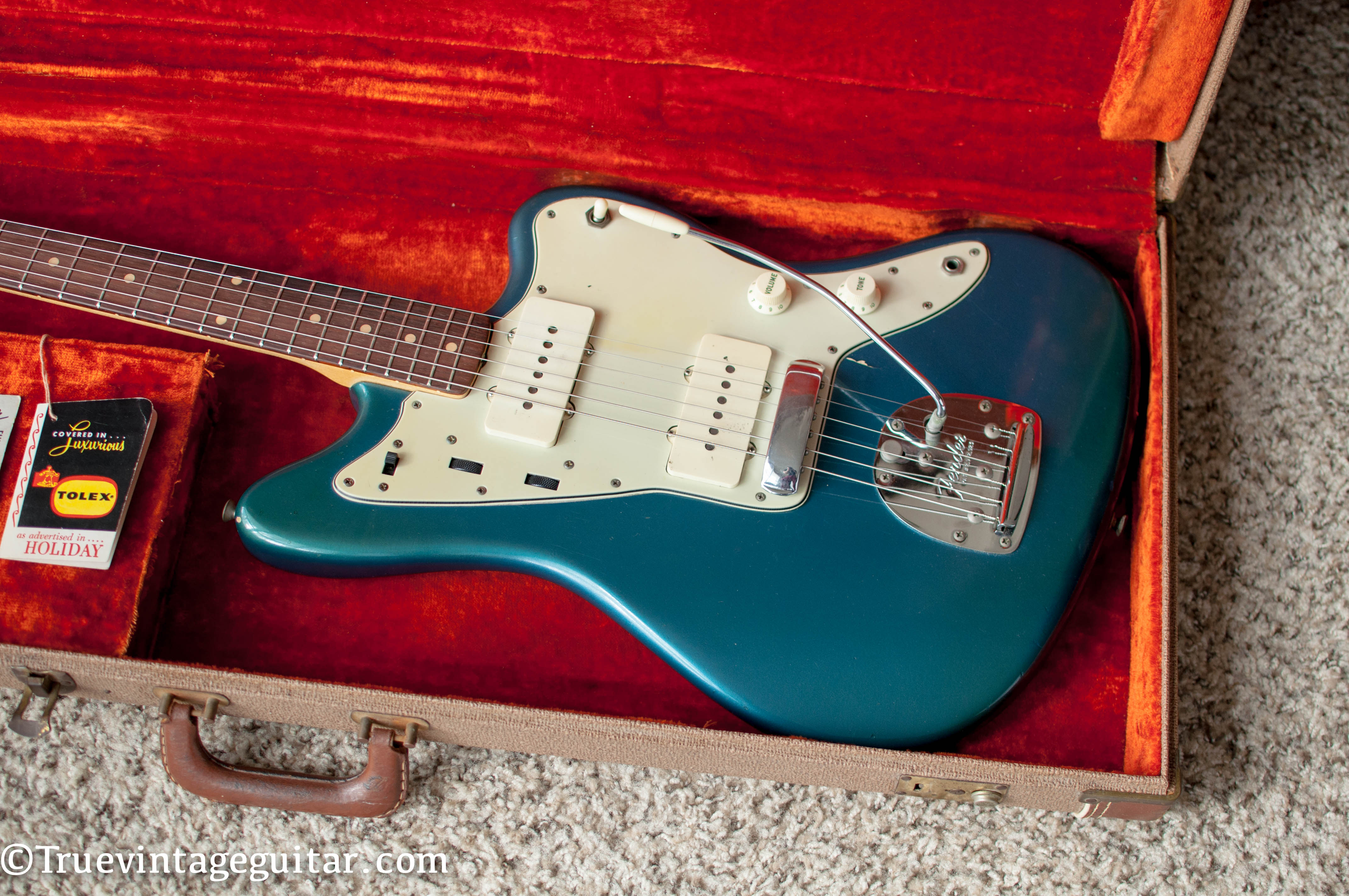 Vintage 1962 Fender Jazzmaster Lake Placid Blue Metallic in original hardshell case