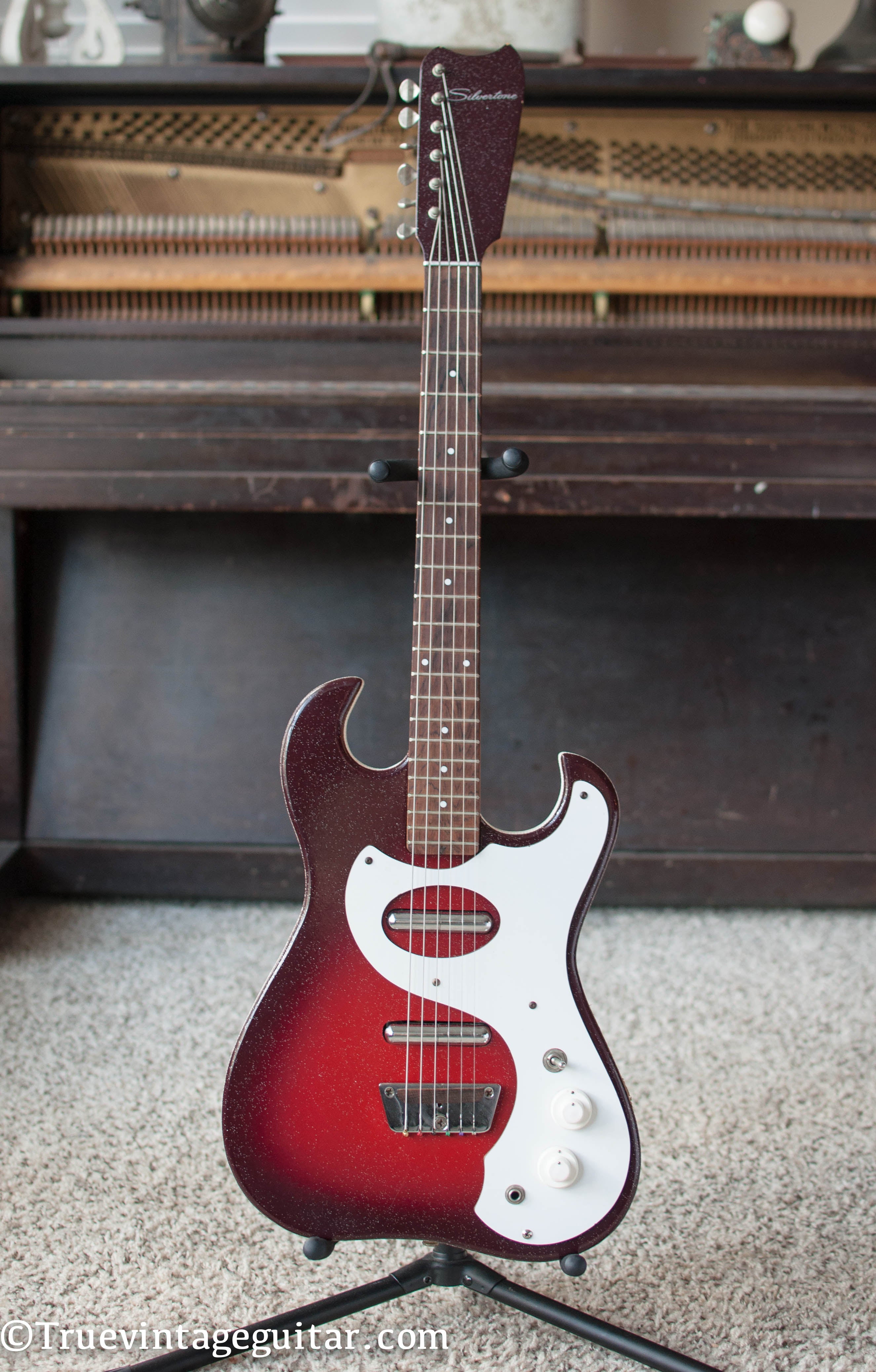 Vintage Silvertone electric guitar 1960s