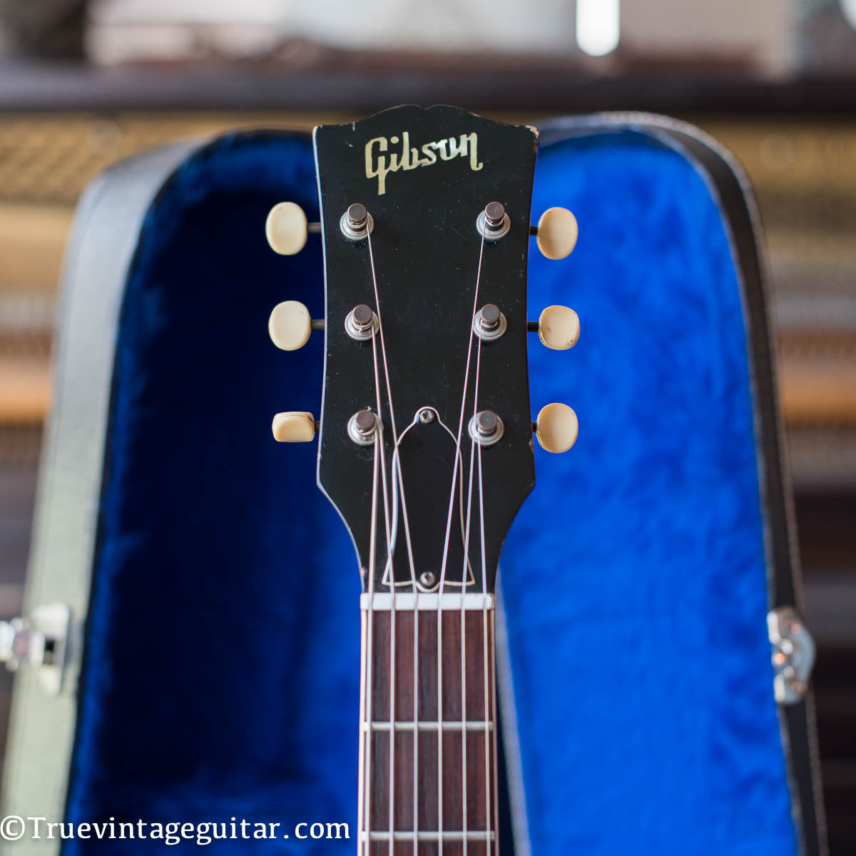Gibson headstock, 1965 Gibson SG Special guitar