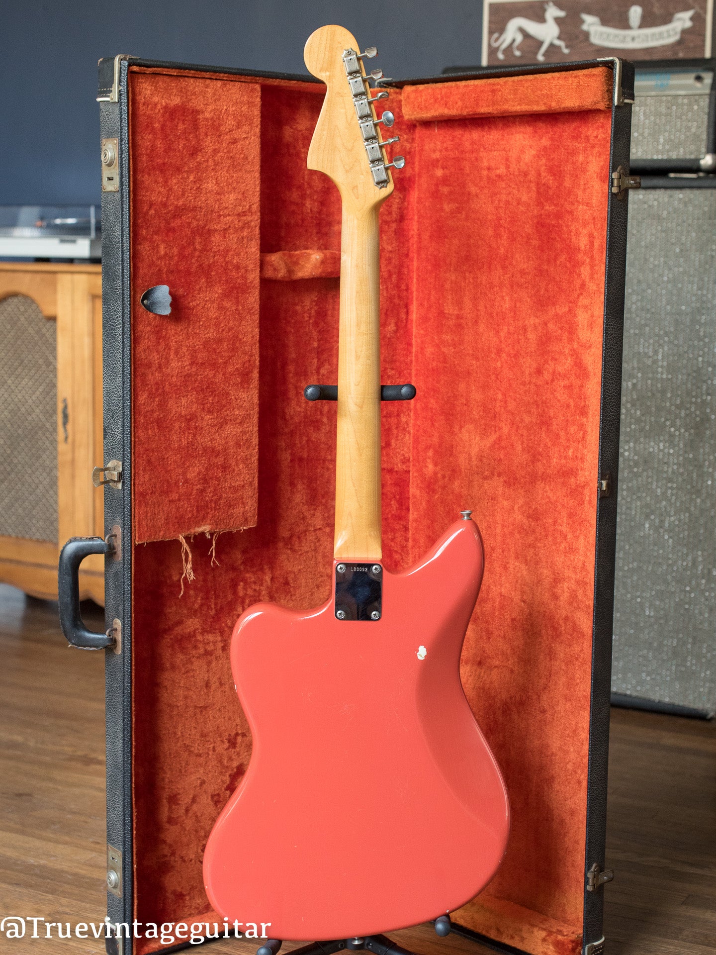 1965 Fender Jaguar Fiesta Red back