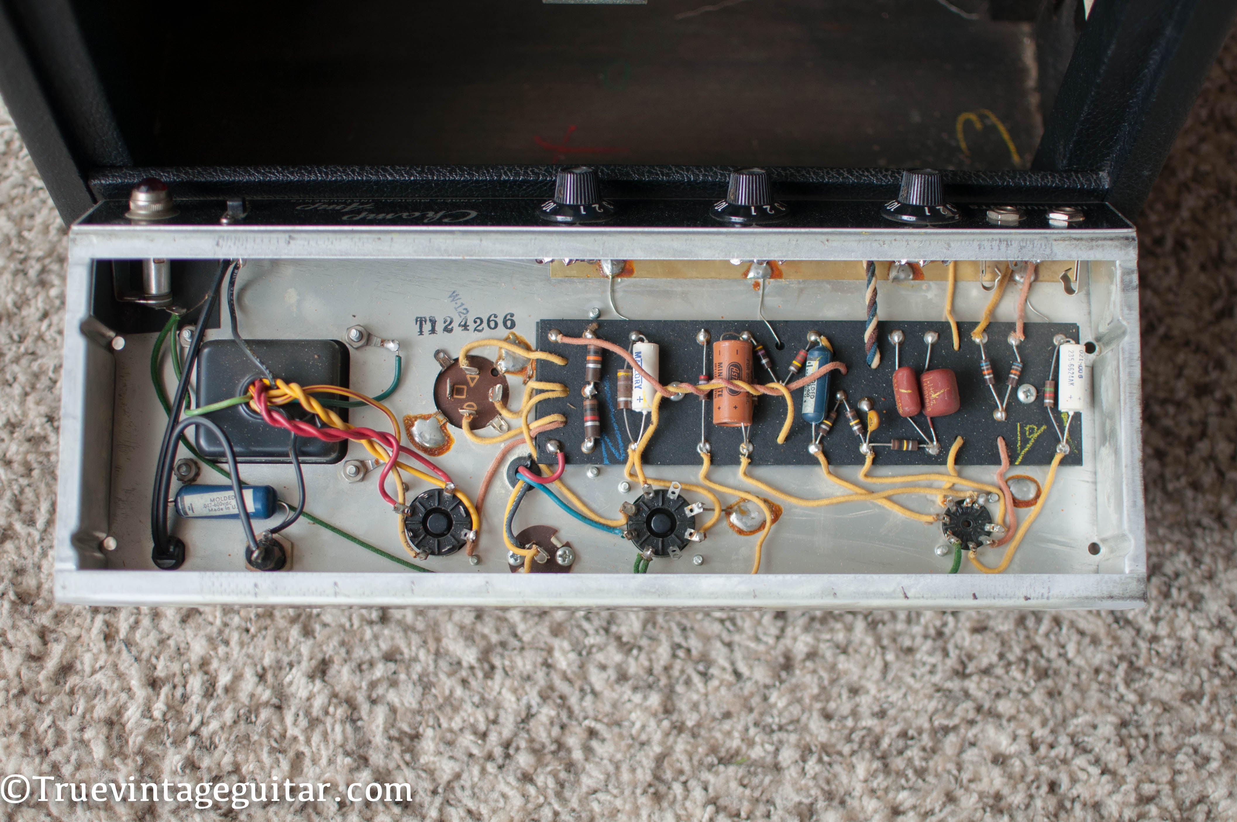 Chassis, circuit, 1966 Fender Champ