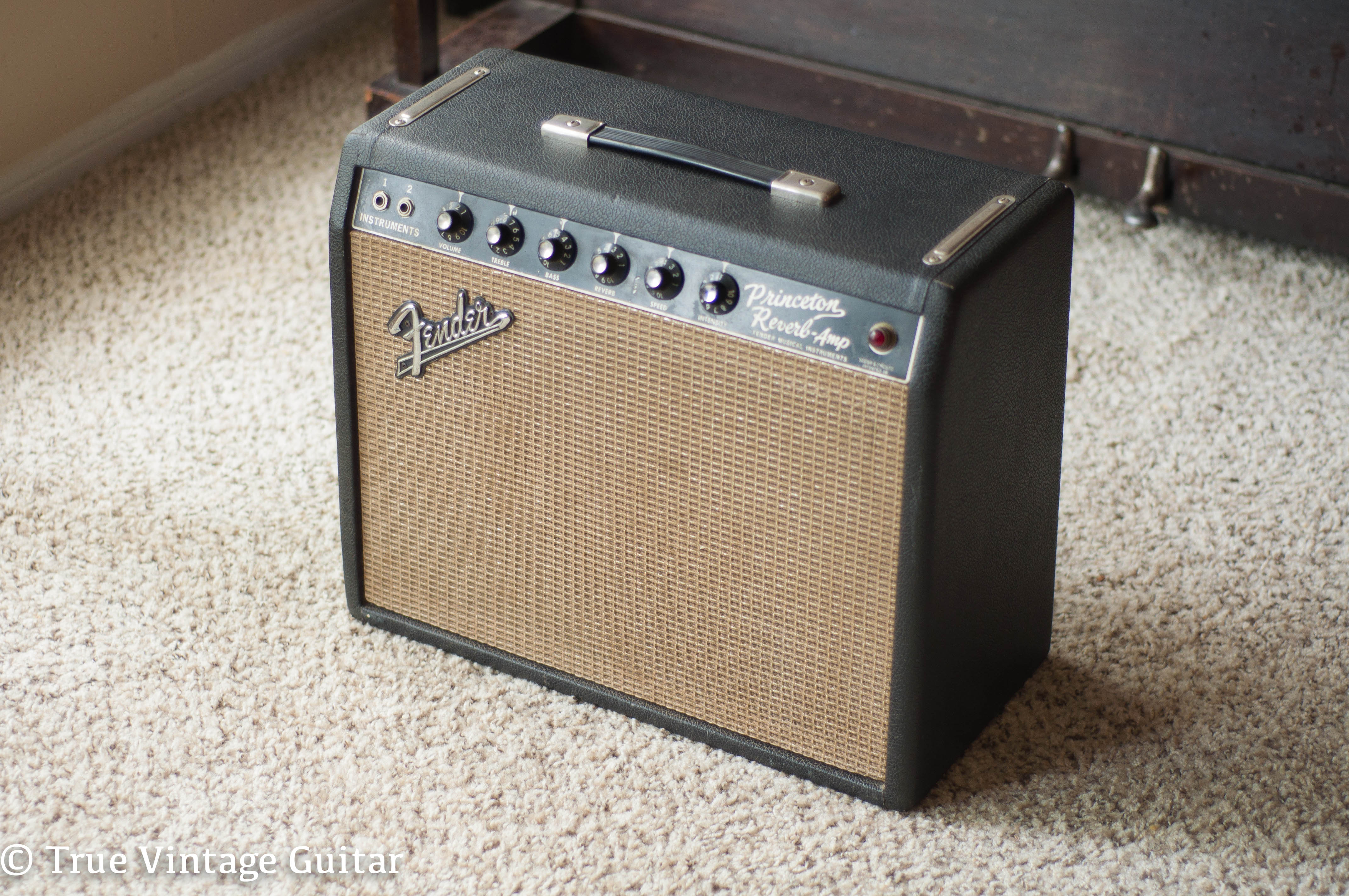 Vintage 1966 Fender Princeton Reverb guitar amp