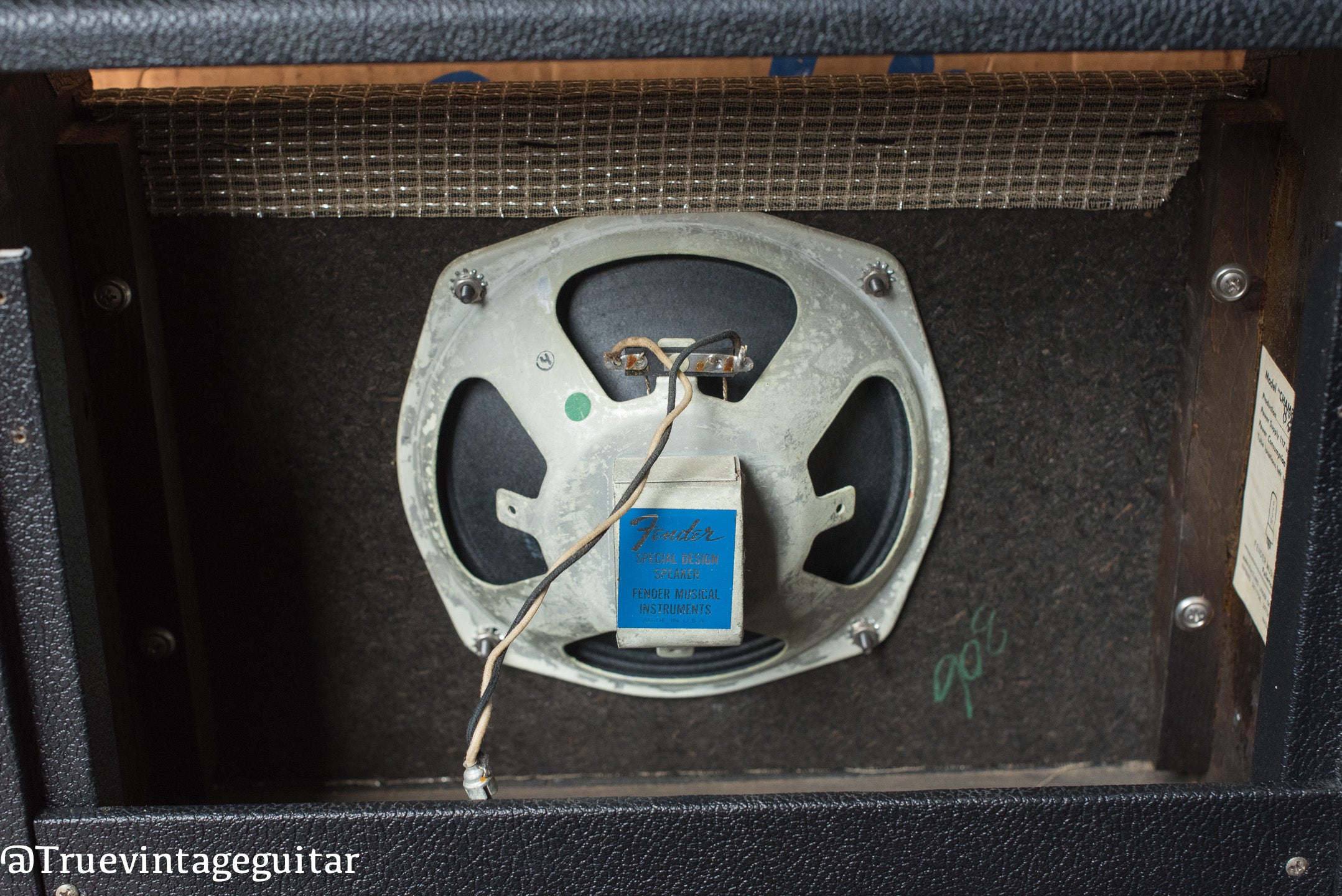 Original 8" speaker, vintage 1966 Fender Champ