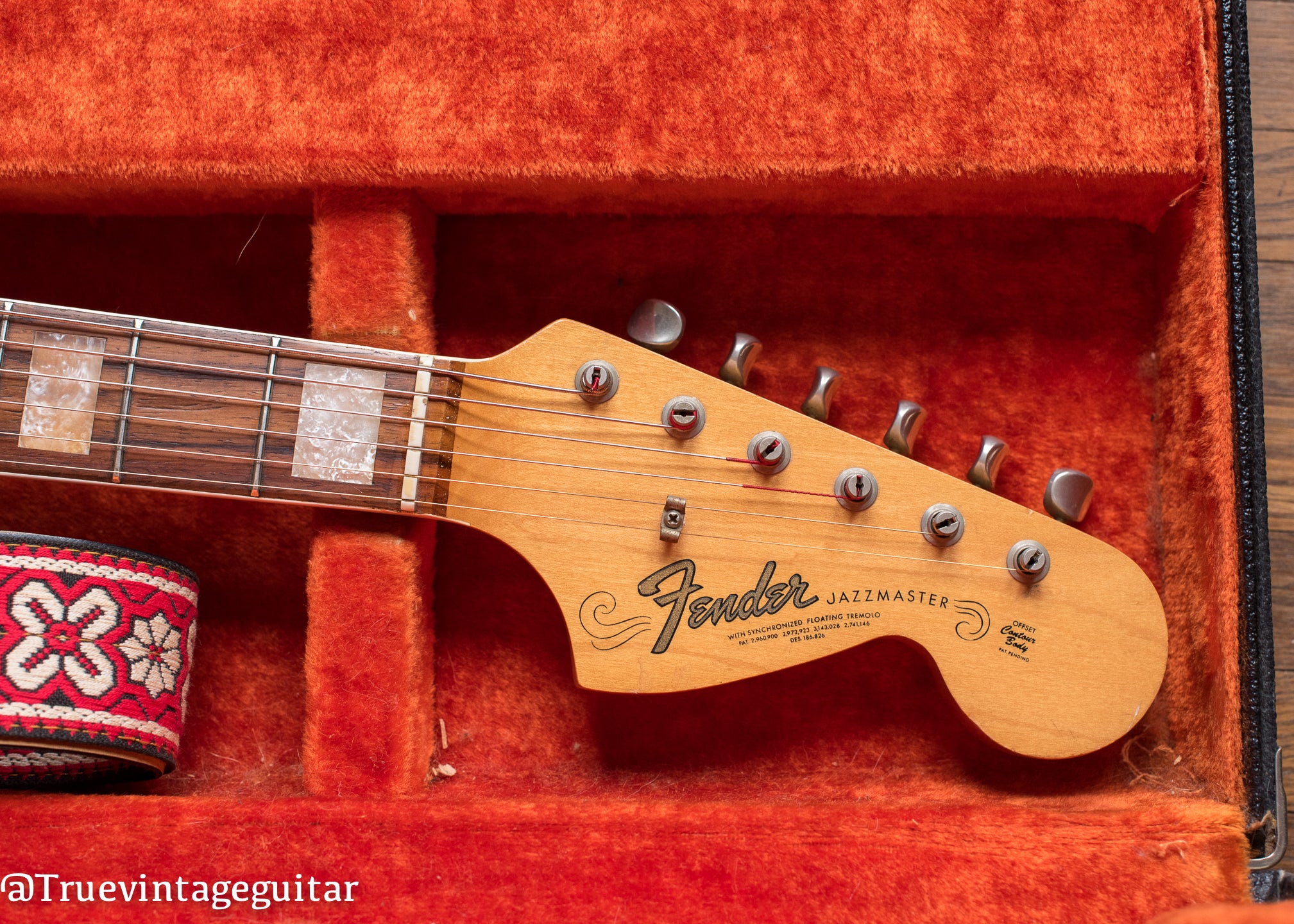 Vintage 1966 Fender Jazzmaster headstock neck