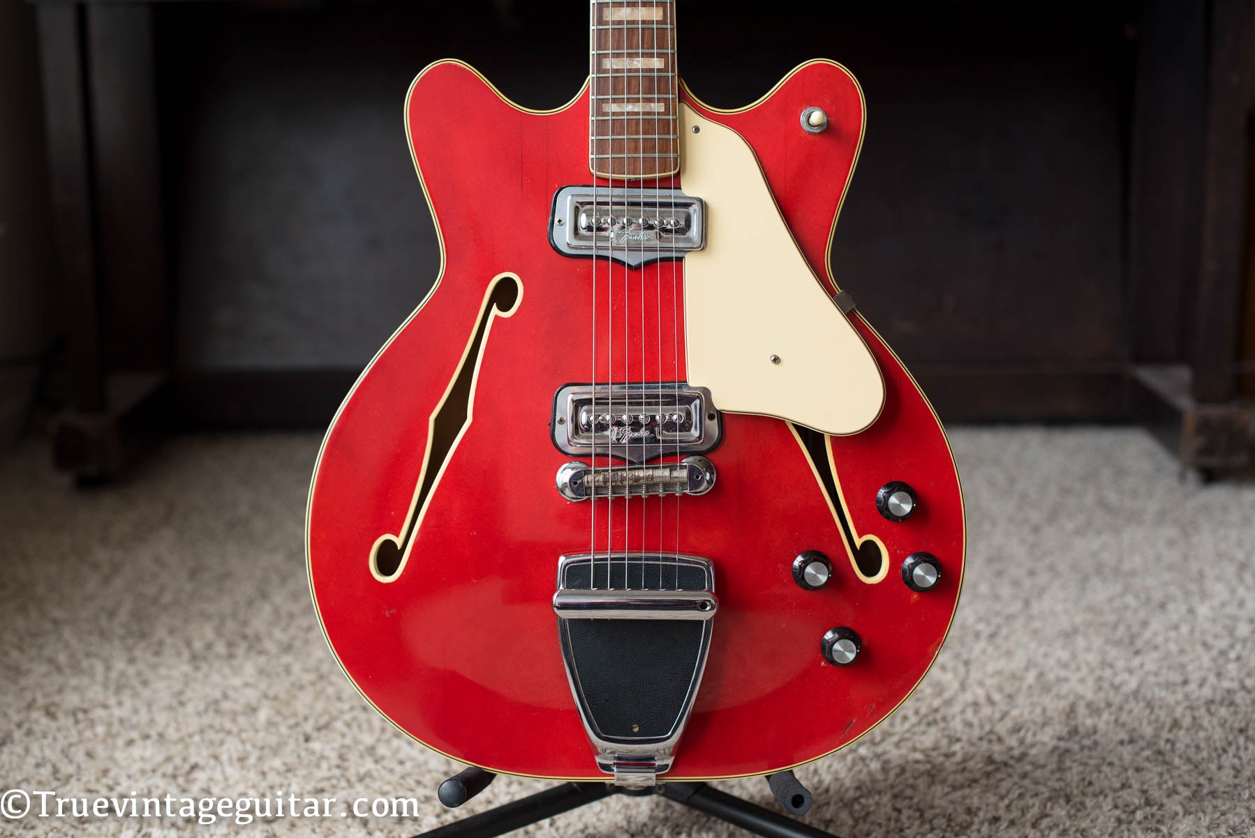 Fender Coronado red electric guitar vintage 1967