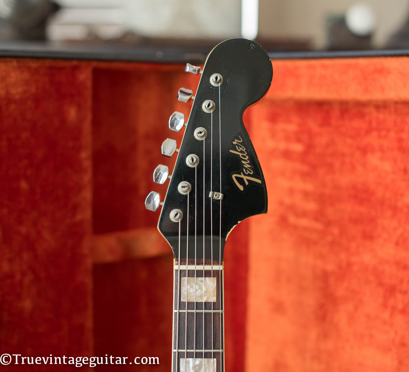 Black matching headstock, Vintage 1966 Fender Jaguar