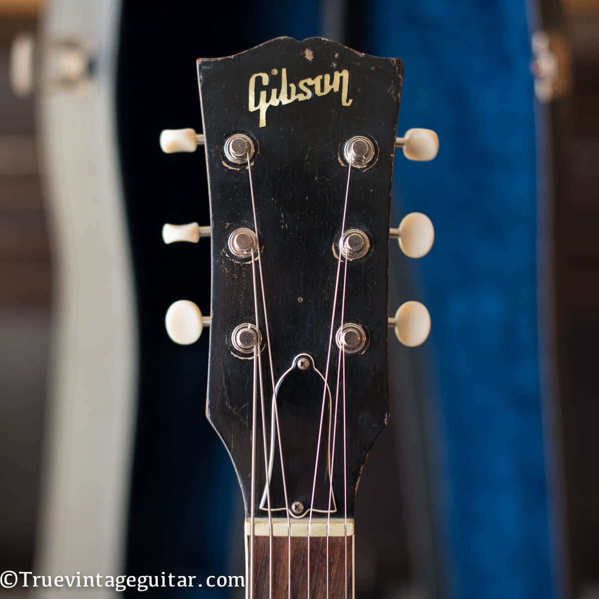 headstock, Gibson ES-330 1967, pearl inlay